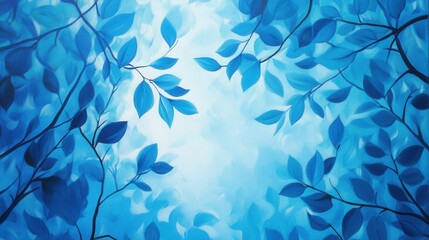 Fototapeta premium Sky and trees. Generative AI
