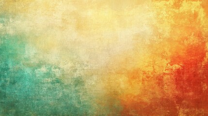 Abstract yellow orange teal texture, grunge colorful background, vibrant art pattern