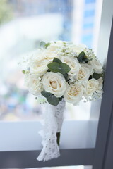wedding bouquet on the table
