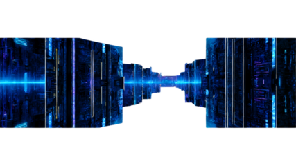 cables connected to the server