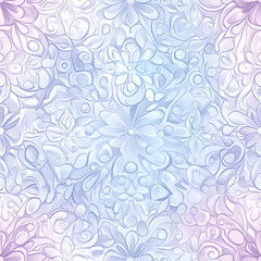 Creative Seamless Pattern 2D Doodle Floral Illustrations for wallpaper, card, tile.