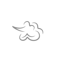 Fototapeta premium comic cloud fart illustration