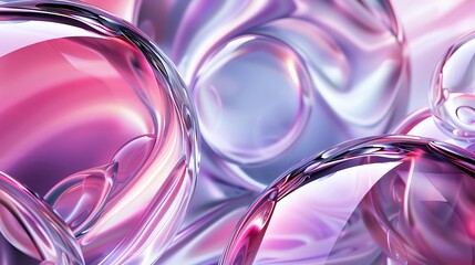 Abstract spheres in a purple hue.