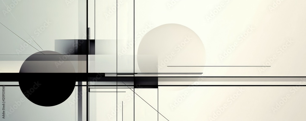 Poster a minimalist composition of lines and shapes, conveying elegance and simplicity in a few strokes.