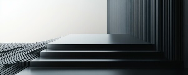 Obraz premium A minimalist composition of lines and shapes.