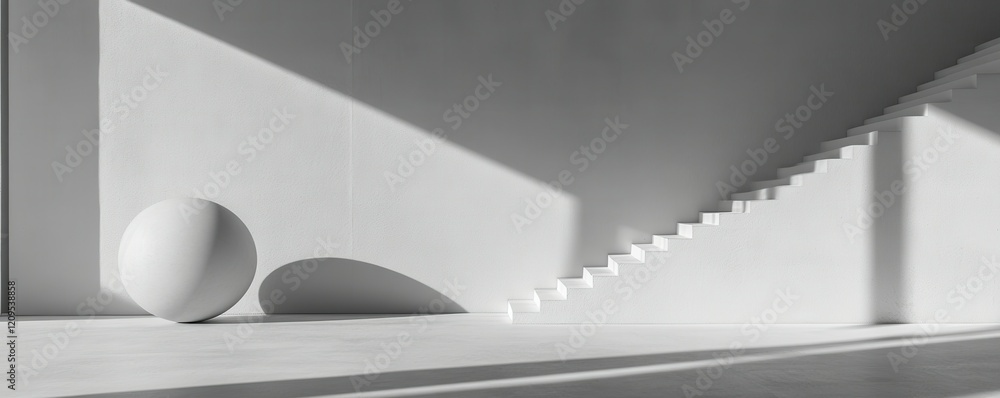 Poster a minimalist composition with clean lines and simple shapes.