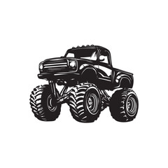 monster truck vector