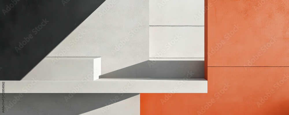 Poster a minimalist composition with clean lines and simple shapes.