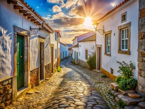 Ancient Brotas Village, Mora, Portugal: Sun-Drenched Stone Houses & Cobblestone Streets