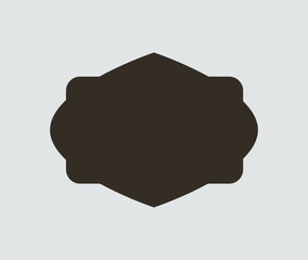 Wedding frame. Mailbox Monogram, Basic Shape, Monogram Frame. Empty frame label. Vector Template.