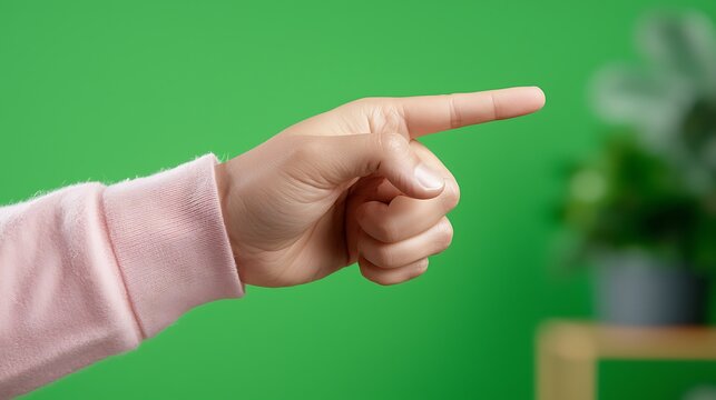 Hand Pointing towards the Right