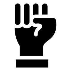 Obraz premium Touch glyph icon