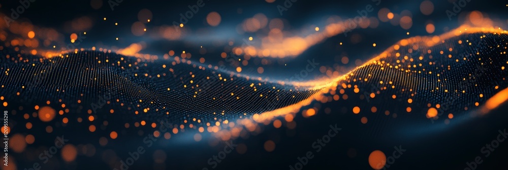 Poster abstract digital earth with glowing connections, global network concept background banner for busine