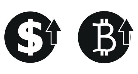 Line icons about currency exchange. Contains such icons as track exchange rate, dollar, euro, yen and pound symbol. Editable stroke Vector 