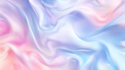 Obraz premium Pastel Dream: Abstract Iridescent Swirls of Serenity