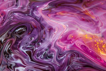 Obraz premium Image of Pink and purple liquid fluid art pattern. Texture for background usage