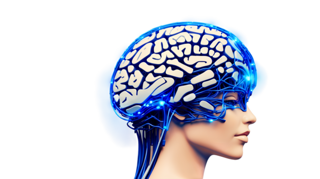 head with a brain inside