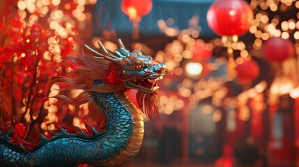 Fototapeta premium Chinese Lunar Year. Copyspace