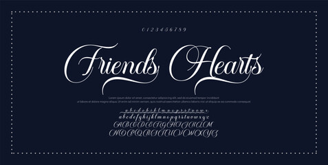 Hand drawn vector alphabet. Modern monoline signature script font. Elegant Signature Font. Best Alphabet Beautiful Calligraphy Signature Font