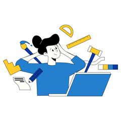 Fototapeta premium Creative Process Illustration 