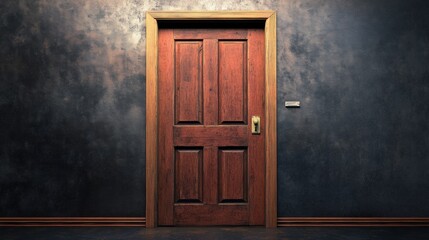 Door under renovation for a DIY project.