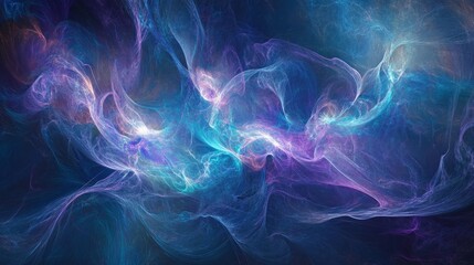 abstract background with vibrant blue and purple hues, soft flowing texture, high detail, dynamic and elegant, artistic and modern, calming and inviting design