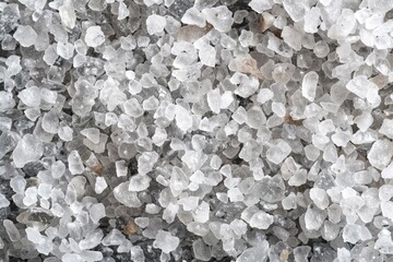 Crystal white natural sea salt texture. Image illustrated food for advertisement