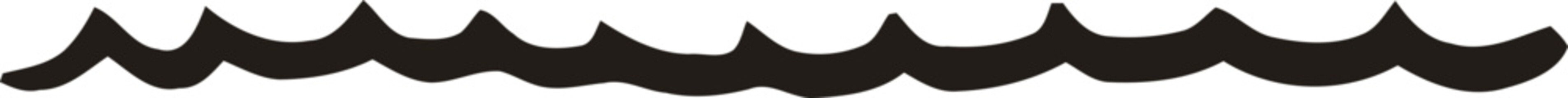 Hand-drawn wavy line in bold black