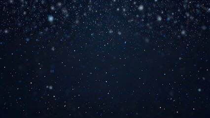 Obraz premium Navy Blue Night Background with falling snow Generative AI