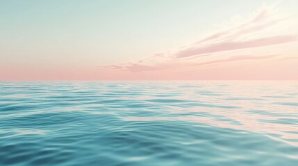 Obraz premium Tranquil Ocean Sunset: A Serene Seascape