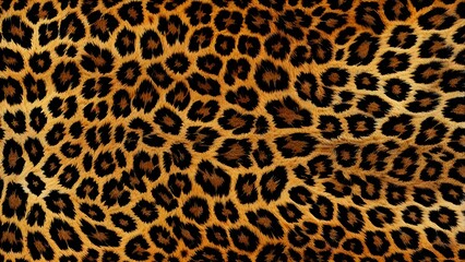 Animal print textile texture. Leopard fur background Generative AI