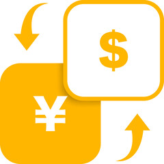 Currency Exchange Between Yen and Dollar