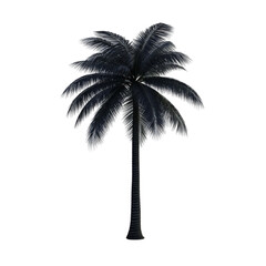 Dark Palm Tree Glitch Art Abstract Background,