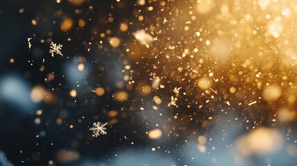 Obraz premium snowflakes falling 