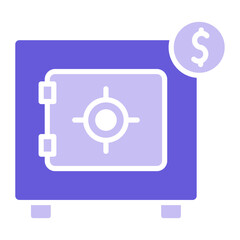 Money Filled Vault Icon