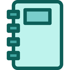 Fototapeta premium Note Book solid icon