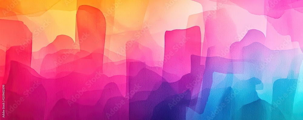 Aufkleber splash watercolor concept. a vibrant abstract background with colorful gradients and smooth textures