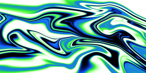 Abstract swirling marble texture in vibrant blue, green, and white. Perfect for backgrounds or design elements.