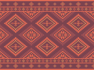 Southwest Aztec geometric Native American Mexican Navajo tribal ethnic boho indian texture ornament seamless pattern fabric colorful design vector for woven textile printing blanket rug carpet fashion