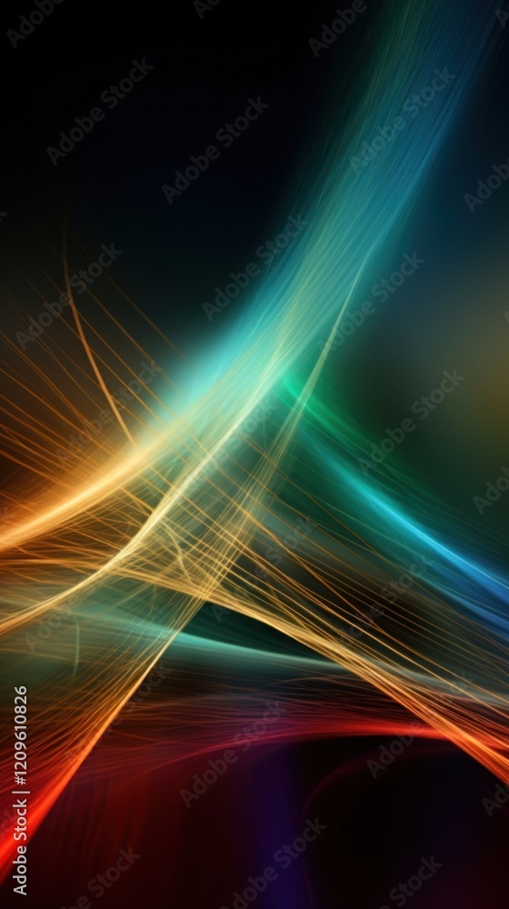 Canvas Prints abstract laser light graphics pattern night