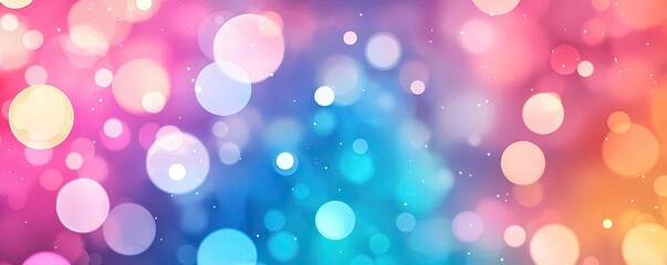 Splash watercolor concept. Colorful blurred circles create a vibrant and dreamy background effect.