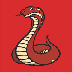 New Year 2025, year of the snake, 2025 vector illustration