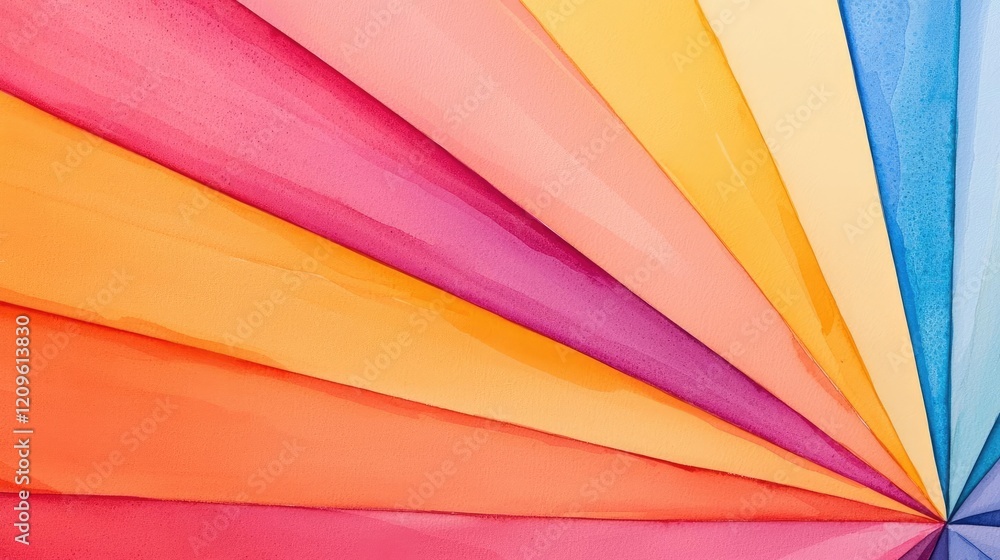 Poster starburst watercolor concept. vibrant, colorful abstract patterns create a lively and dynamic visual