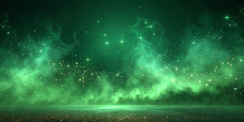 A Fantastic Green Smoke Background for Magical Effects