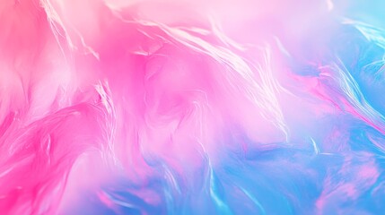 Obraz premium Pink and Blue Abstract Art, Ethereal Color Blend, Fluid Motion, Dreamlike Background, Vivid and Soft Hues