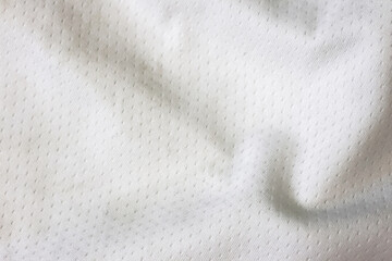 White sports clothing fabric jersey texture