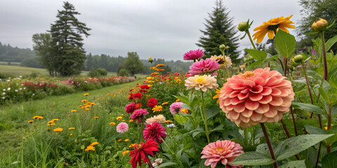 A Beautiful Flower Background Showcasing Outdoor Nature