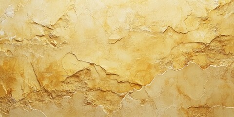 Fototapeta premium High-resolution closeup of textured light tan yellow and beige wall with intricate cracks and patterns, background design for artistic projects.