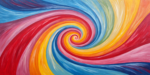 Fototapeta premium Colorful Abstract Swirl: Vibrant Fusion of Red and Blue: A Representation of Art and Creativity