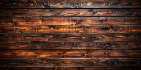 Naklejka premium Dark Brown Wooden Plank Wall Texture: Urban Exploration Photography Background